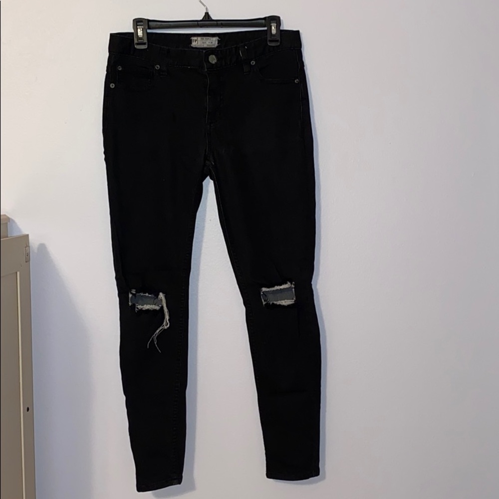 Free People black skinny jeans